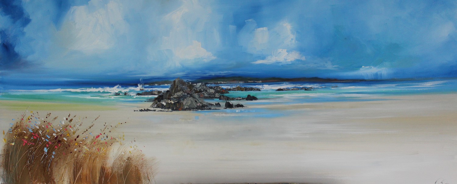 'Rocks like monuments along the shore' by artist Rosanne Barr